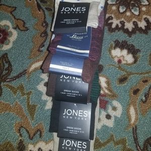 Six pair of men's dress socks